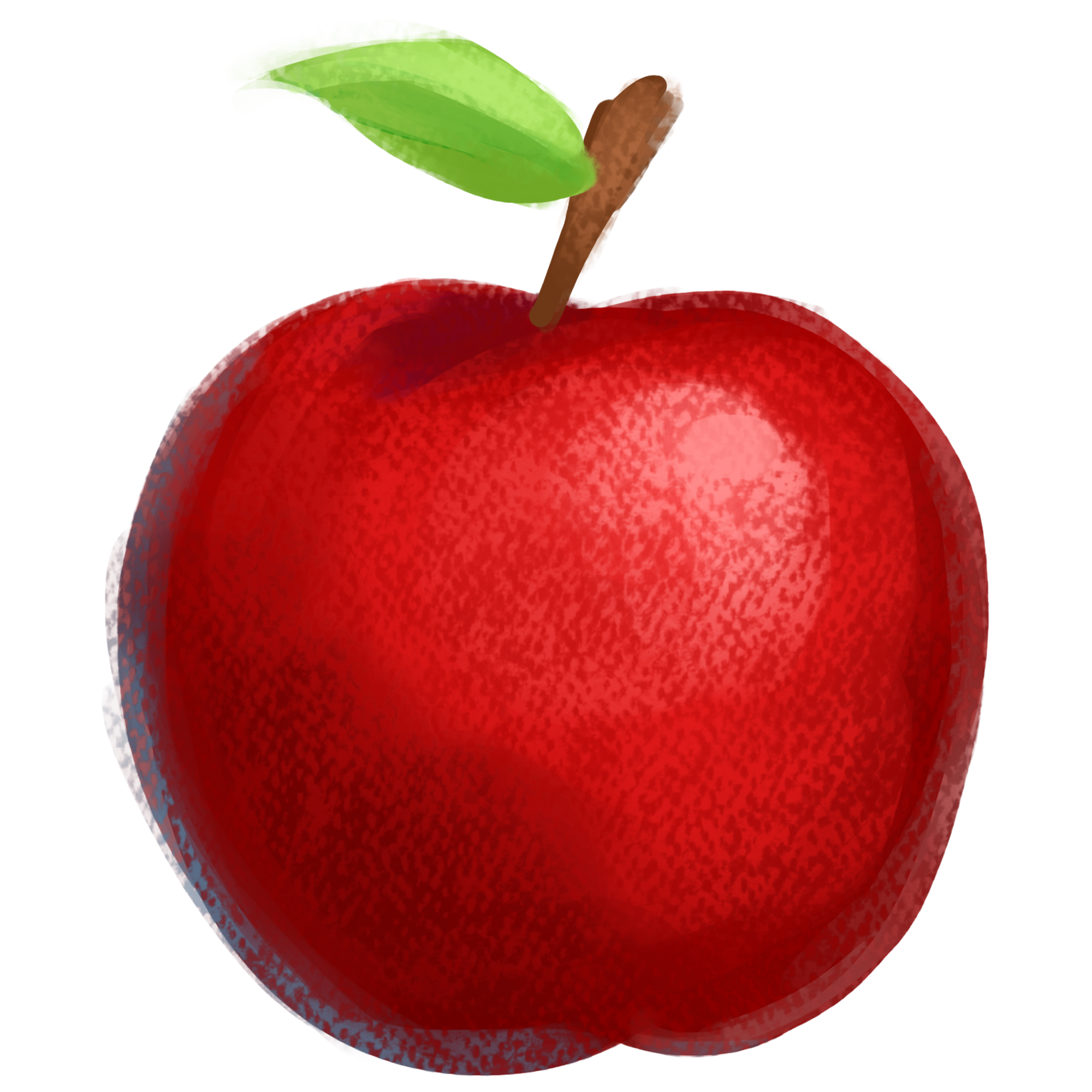 An illustration of an apple