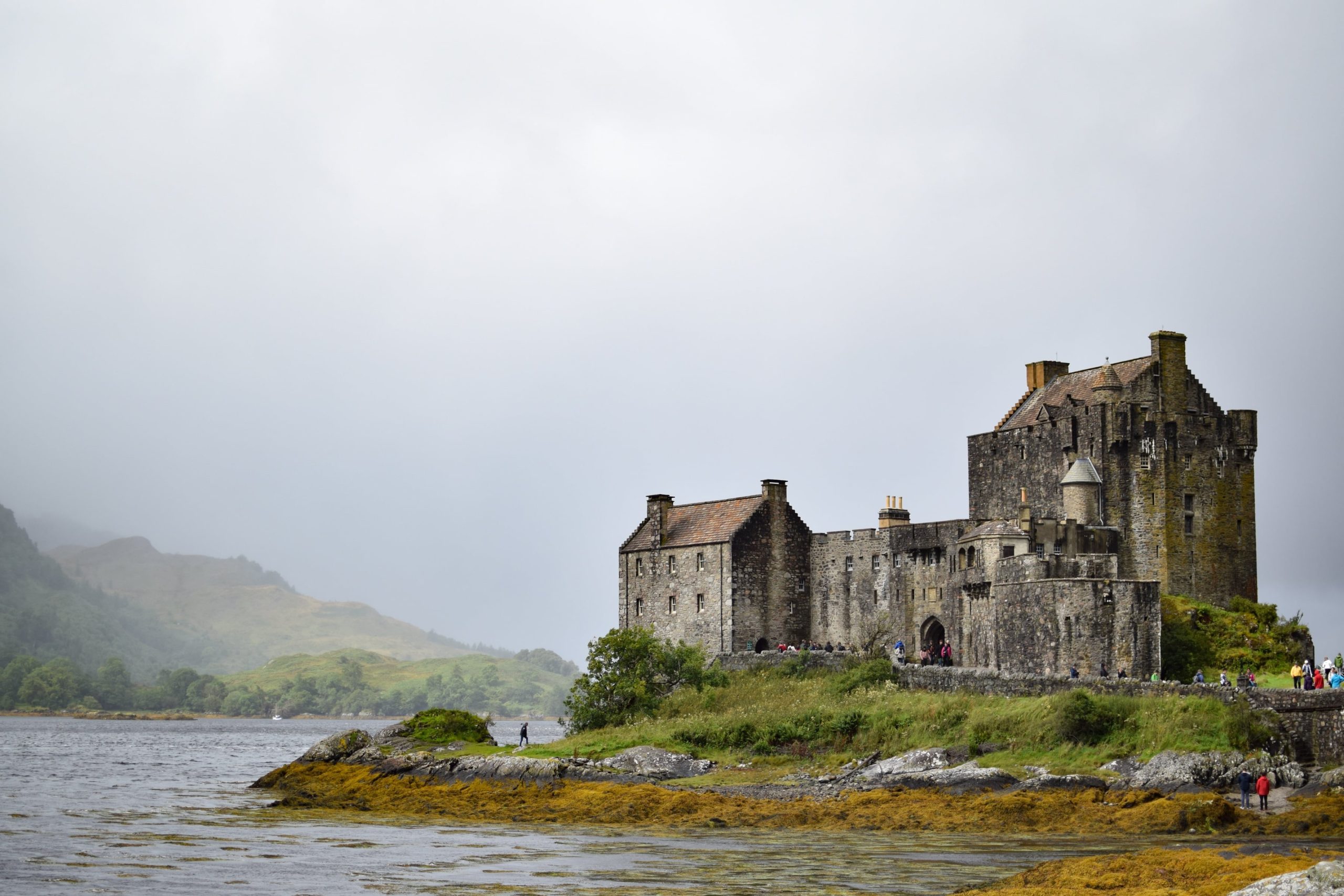 Eilean Donan Castle sits on the bend of the loch.