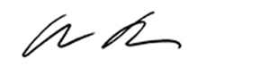 Signature of Adam Tuchinsky, Provost of the University of Southern Maine