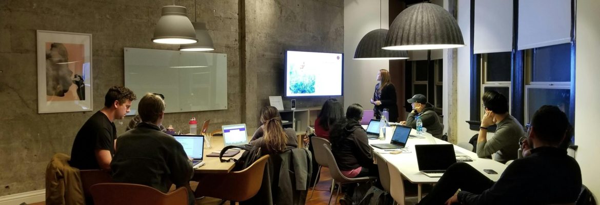 nighttime, a group of people studying in a group environment, with cozy lighting