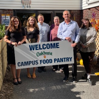 Oakhurst lends its name to campus food pantries after supporting them with a donation.