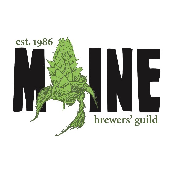 Maine Brewer's Guild Logo: est. 1986 Maine Brewers' Guild 
The A in Maine is a green hop cone
