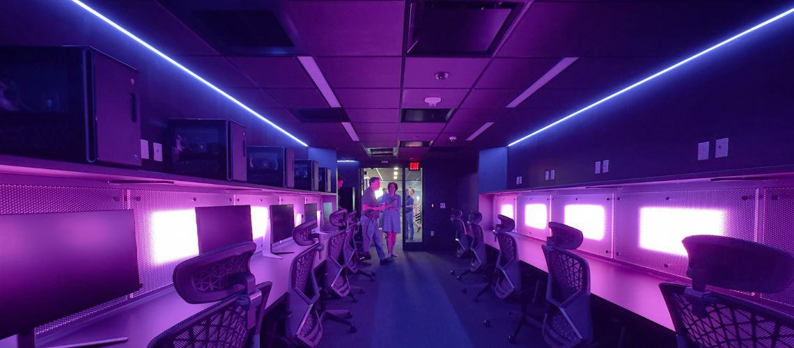 Interior images of new Collab: Esports Arena by Town & Country