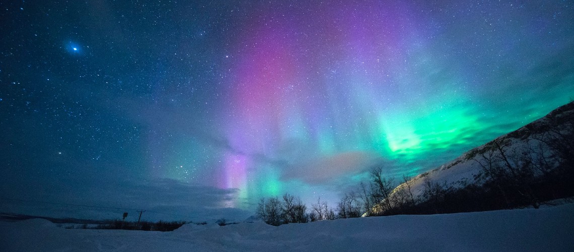 Northern lights over Norway