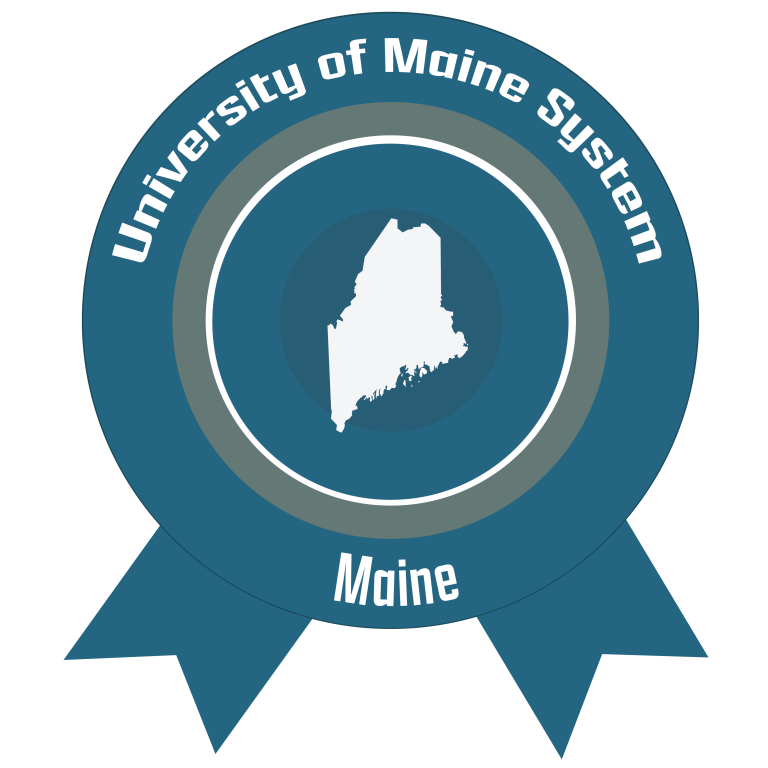 A badge image with the words University of Maine System.