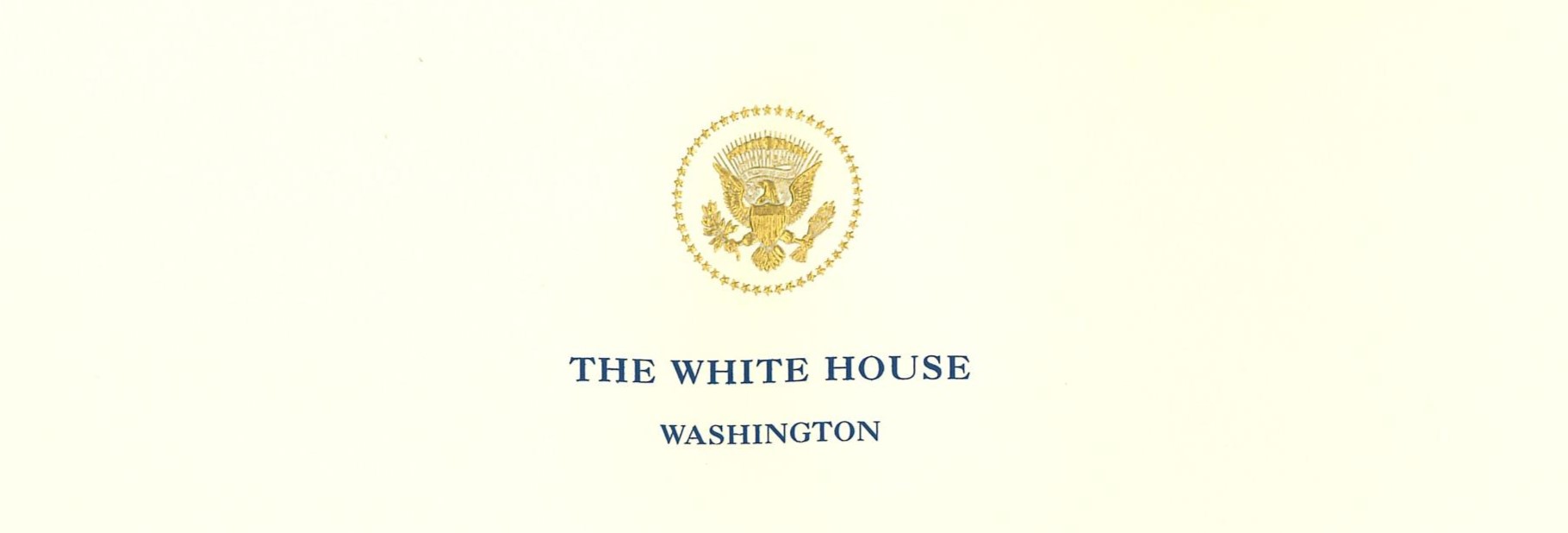 Official The White House letter header