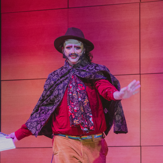 Drag artist performing