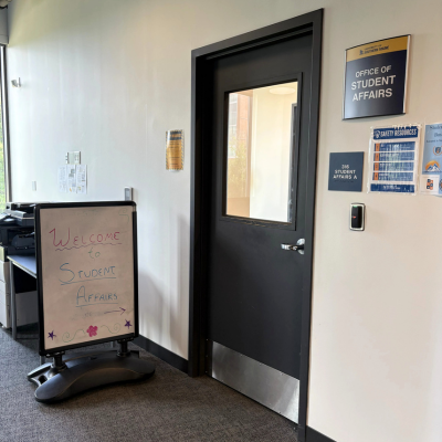 Door to 316 McGoldrick Student Affairs Suite