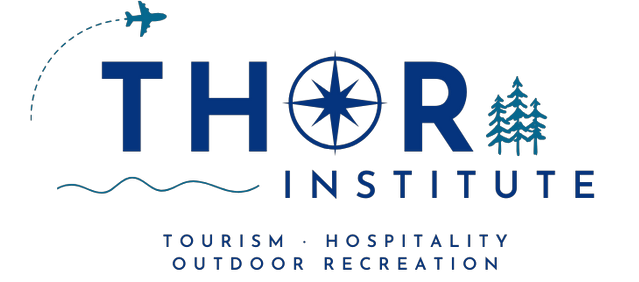 THOR logo with compass and text indicating Tourism, Hospitality, and outdoor recreation