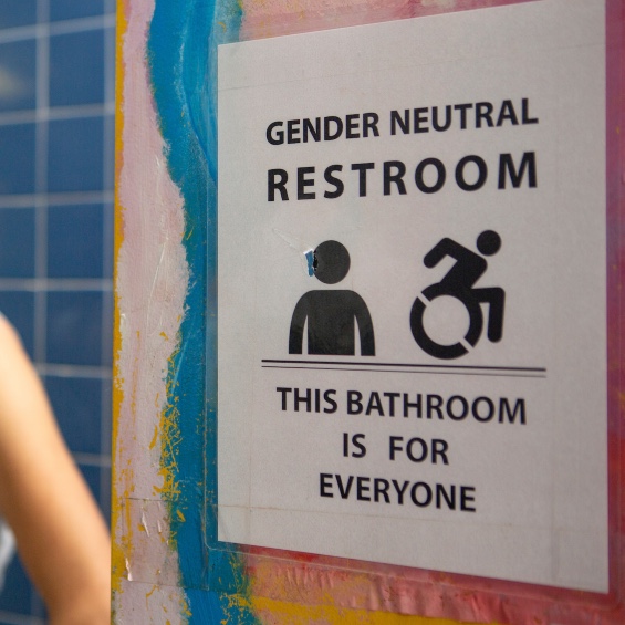 Gender Neutral Bathroom Sign - this bathroom is for everyone