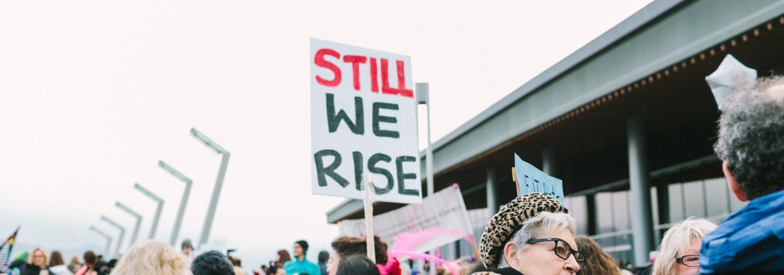 Still We Rise sign at protest