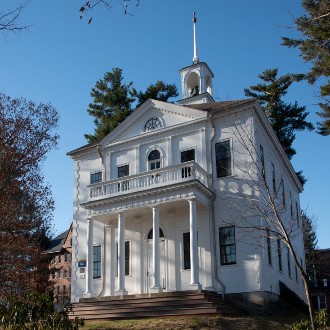 Built in 1806 as a private secondary school, the Academy Building today houses USM's Department of Art.